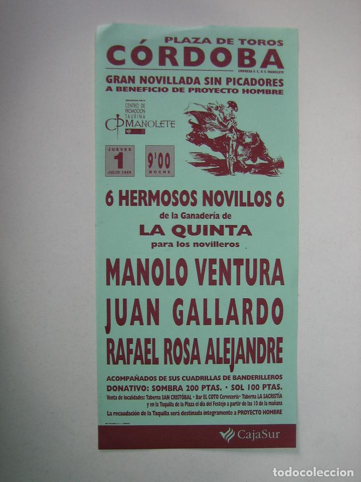 Carteles toros: 1. Programa plaza de toros de Cordoba - Foto 1