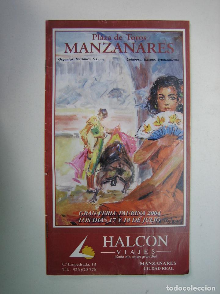 Carteles toros: 1. Programa plaza de toros de Manzanares - Foto 1