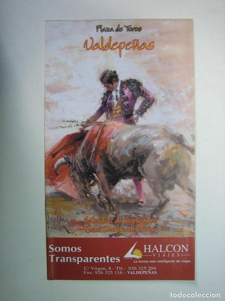 Carteles toros: 1. Programa plaza de toros de Manzanares - Foto 1
