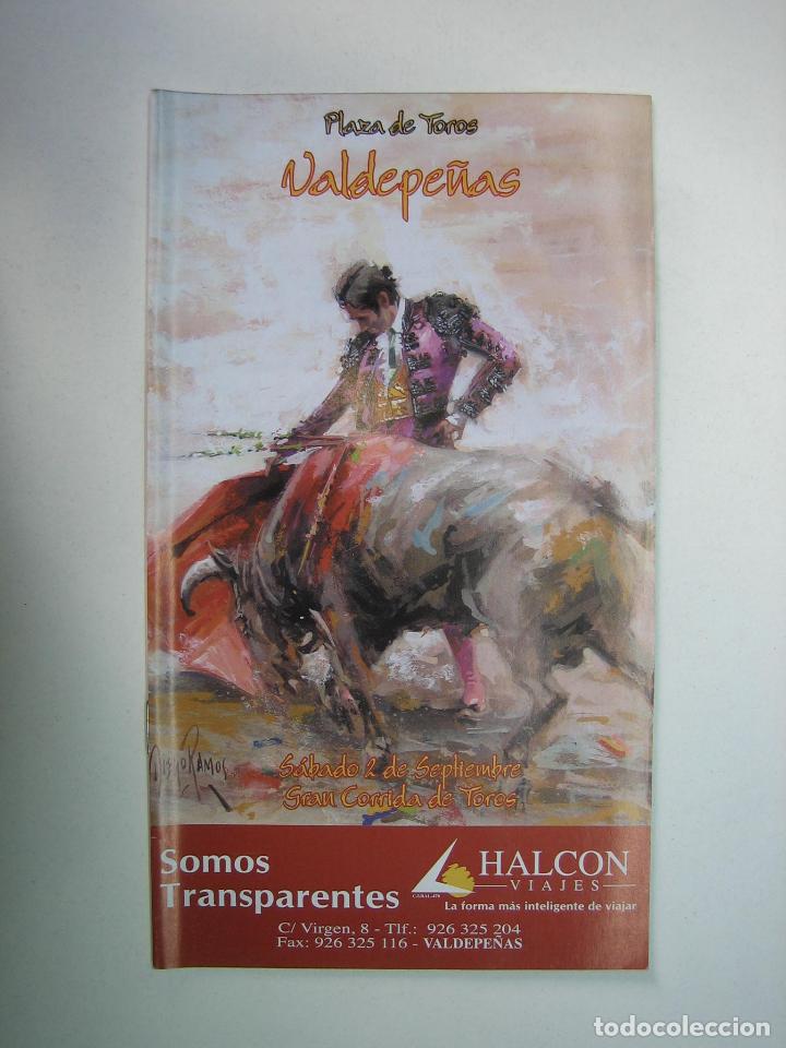 Carteles toros: 1. Programa plaza de toros de Valdepe&ntilde;as - Foto 1