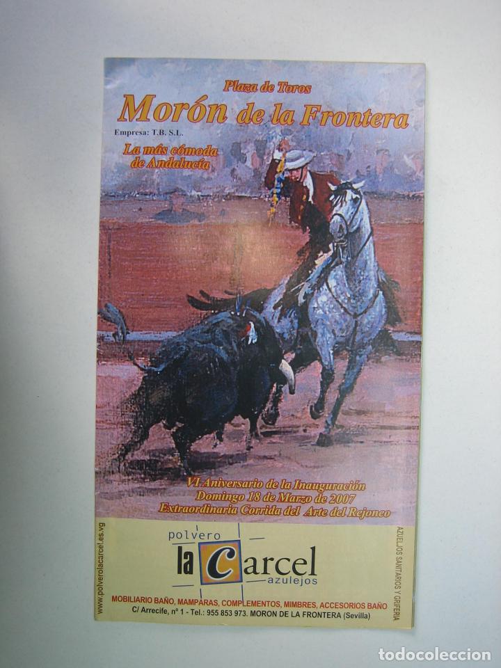Carteles toros: 1. Programa plaza de toros de Mor&oacute;n de la Frontera - Foto 1