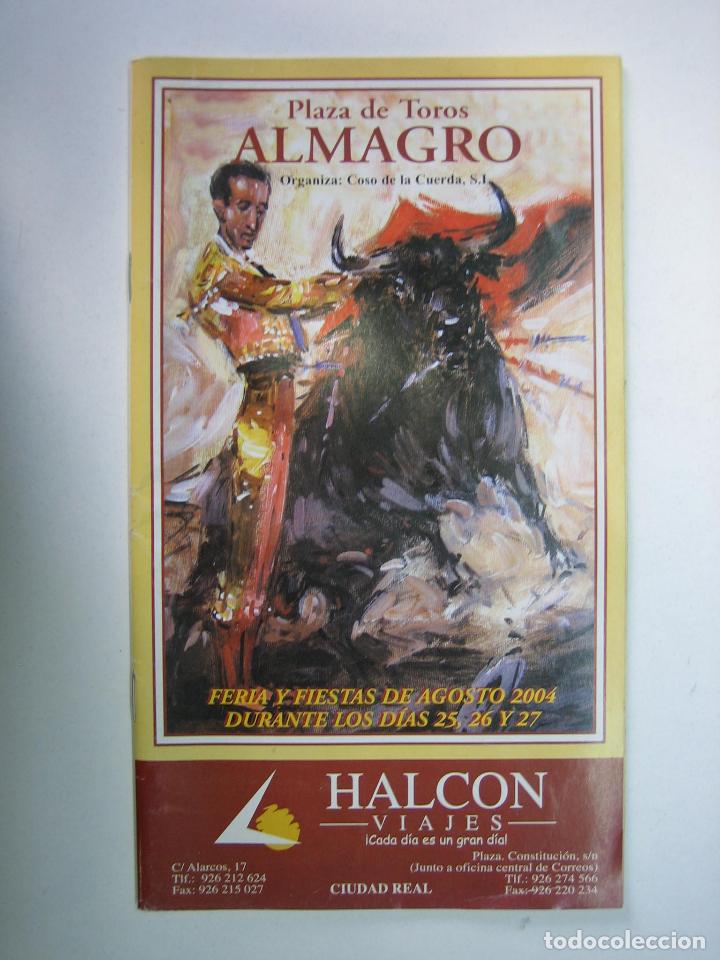 Carteles toros: 1. Programa plaza de toros de Almagro - Foto 1