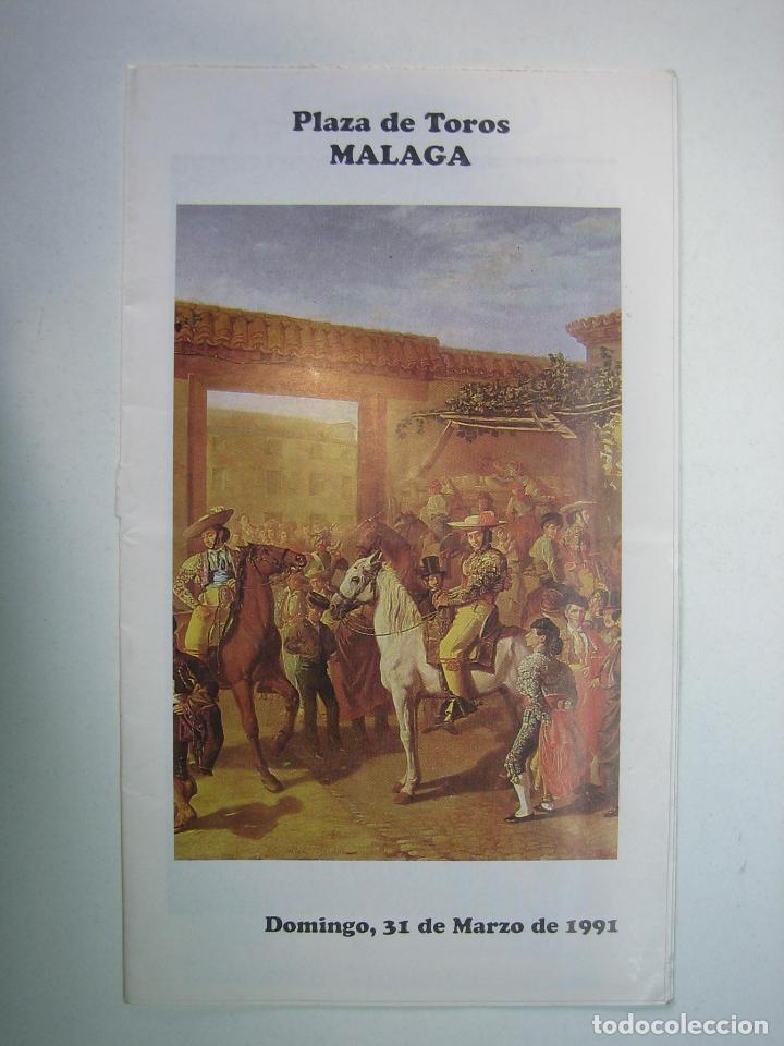 Carteles toros: 1. Programa plaza de toros de Malaga - Foto 1