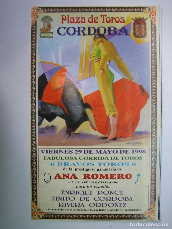 Carteles toros: 1. Programa plaza de toros de Cordoba - Foto 1