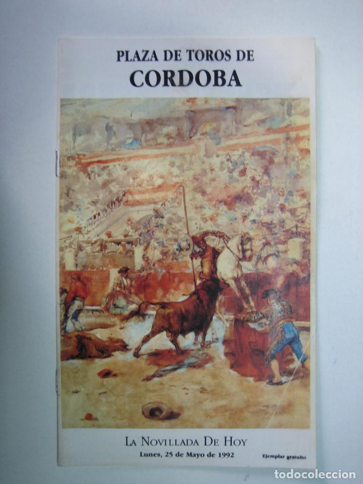 Carteles toros: 1. Programa plaza de toros de Cordoba - Foto 1