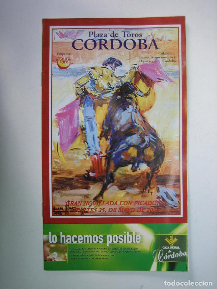 Carteles toros: 1. Programa plaza de toros de Cordoba - Foto 1