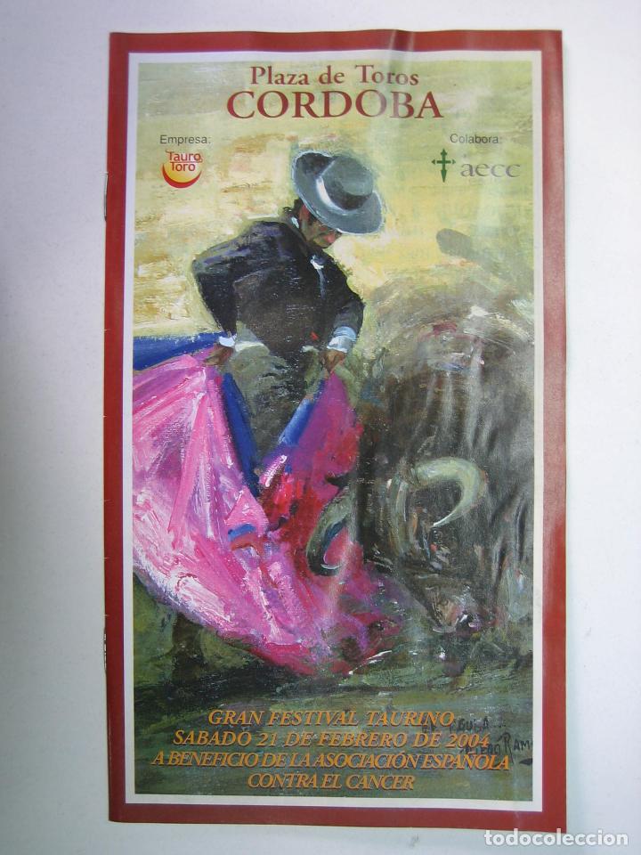 Carteles toros: 1. Programa plaza de toros de Cordoba - Foto 1