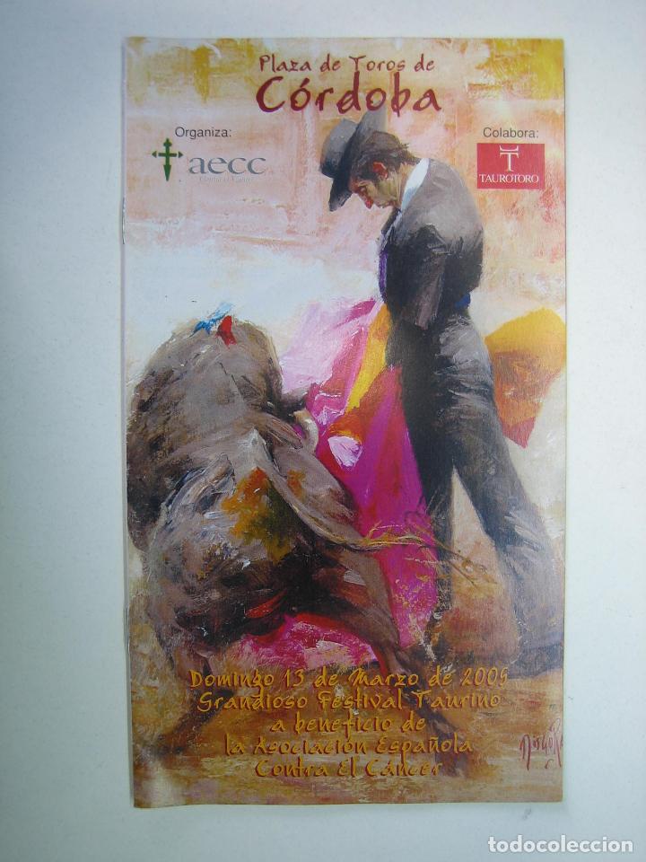 Carteles toros: 1. Programa plaza de toros de Cordoba - Foto 1