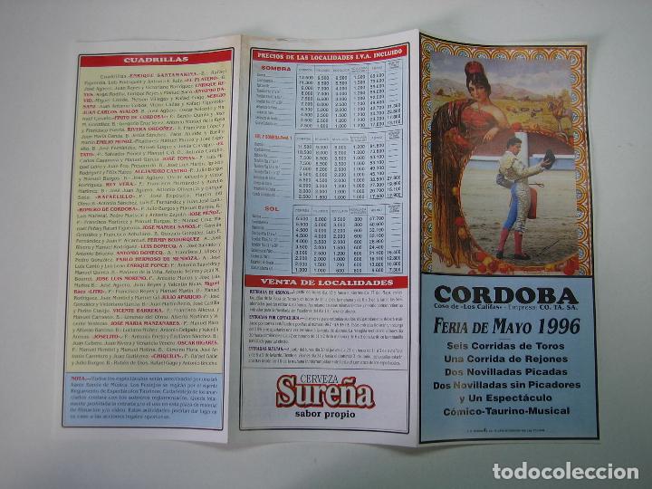 Carteles toros: 1. Programa plaza de toros de Cordoba - Foto 1