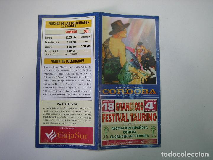 Carteles toros: 1. Programa plaza de toros de Cordoba - Foto 1