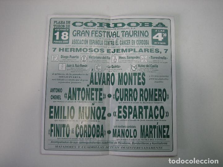 Carteles toros: 1. Programa plaza de toros de Cordoba - Foto 2