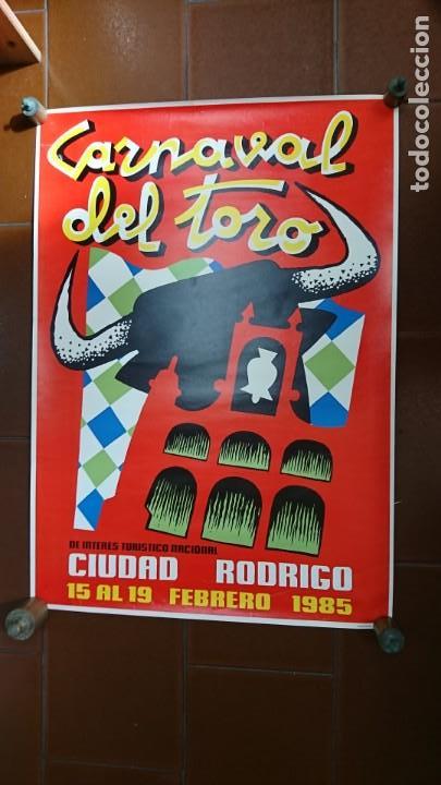 Carteles toros: CIUDAD RODRIGO, CARNAVAL DEL TORO 1985 - Foto 1