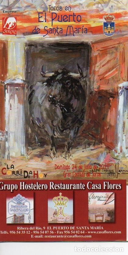 Carteles toros: Programa el puerto  2011 - Foto 1