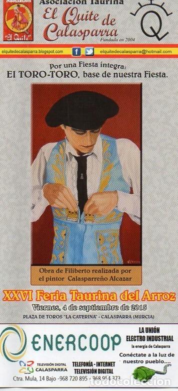 Carteles toros: Programa plaza toros Calasparra - Foto 1