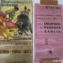 2 CARTELES DE TOROS - SAN FELIU DE GUIXOLS - CARTEL DE TIENDA - TOREROS - AÑO 1962
