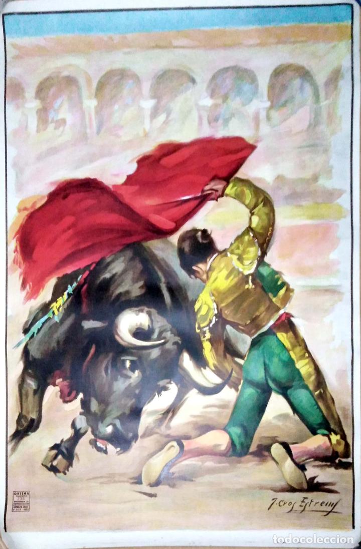 Carteles toros: CARTEL. ESCENAS TAURINAS. - Foto 1