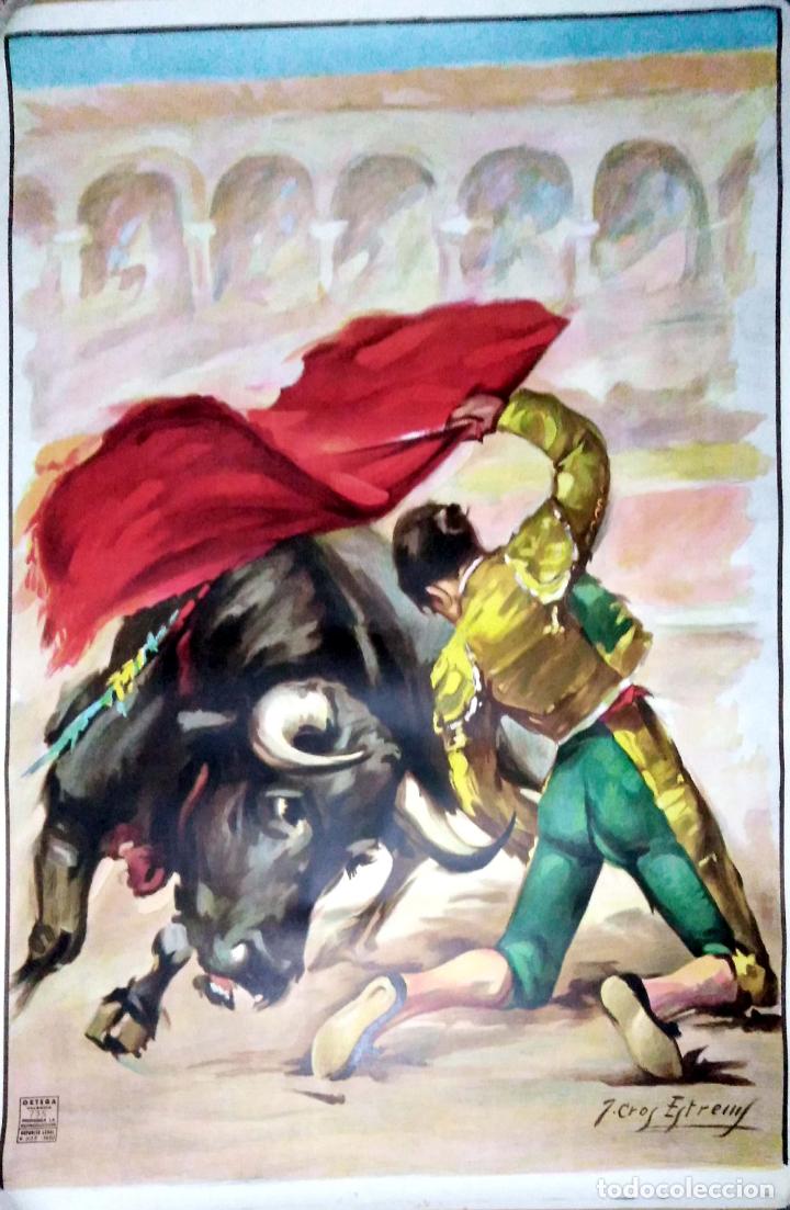 Carteles toros: CARTEL. ESCENAS TAURINAS. - Foto 1