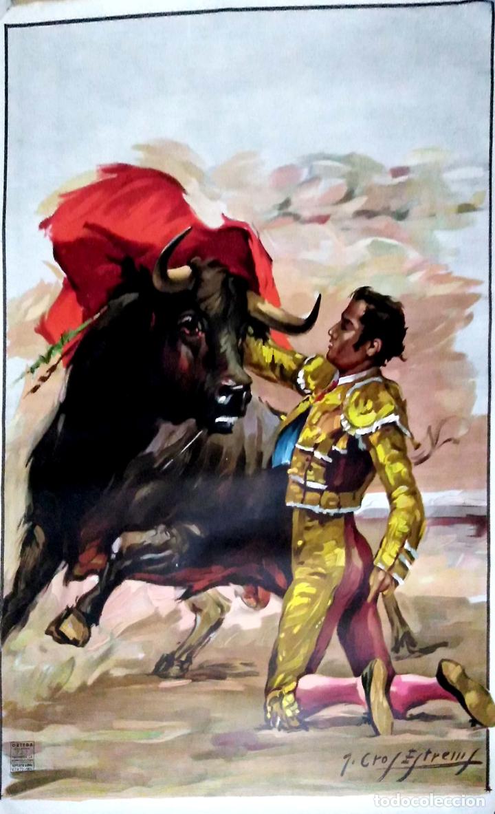 Carteles toros: CARTEL. ESCENAS TAURINAS. - Foto 1