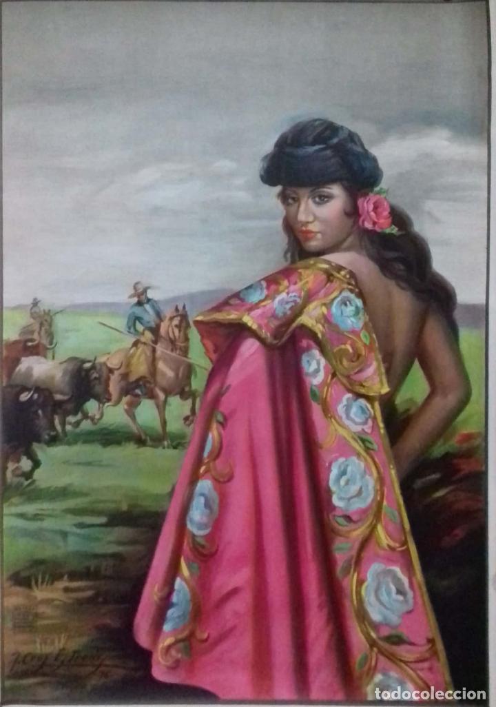 Carteles toros: CARTEL. ESCENAS TAURINAS. - Foto 1