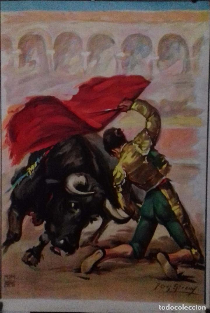 Carteles toros: CARTEL. ESCENAS TAURINAS. - Foto 1