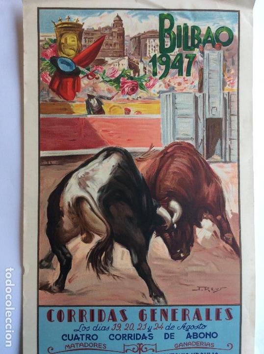 Carteles toros: CARTEL TOROS BILBAO 1947 - Foto 1