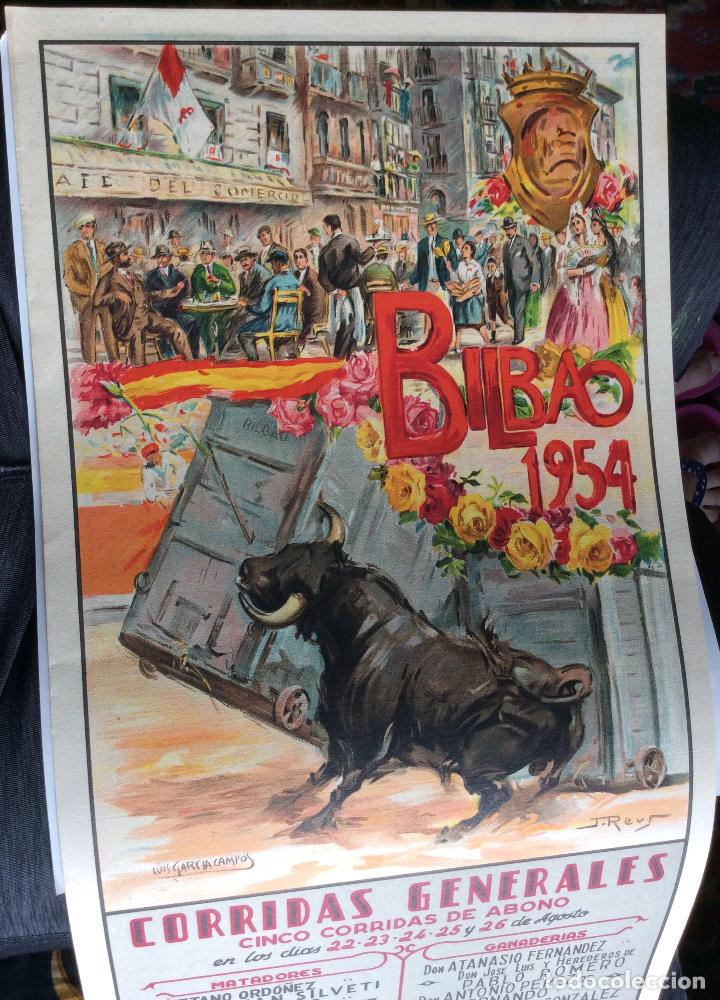 Carteles toros: CARTEL TOROS BILBAO 1954 - Foto 1