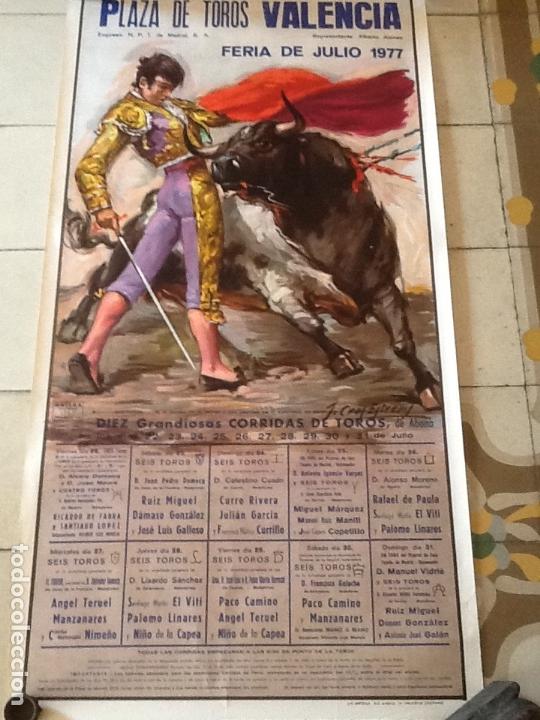 Carteles toros: Corridas Feria de Julio 1977 - Foto 2