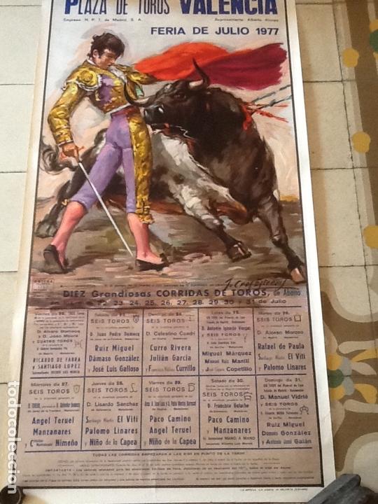 Carteles toros: Corridas Feria de Julio 1977 - Foto 1