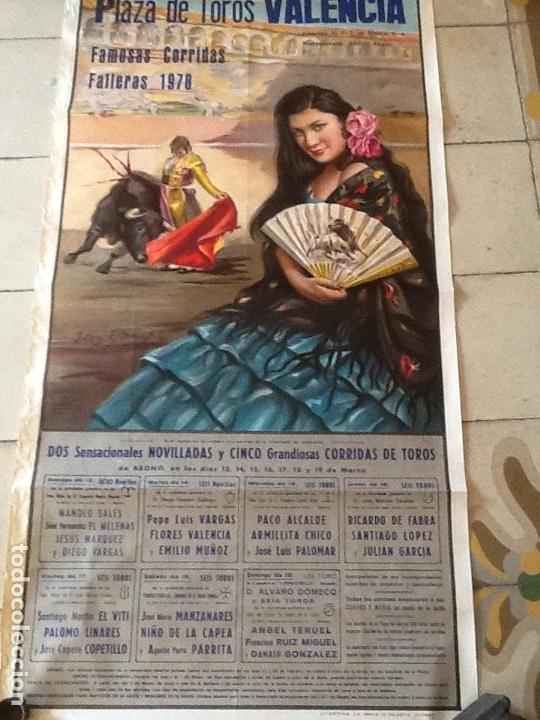 Carteles toros: Plaza de toros de Valencia. Fallas 1978 - Foto 2