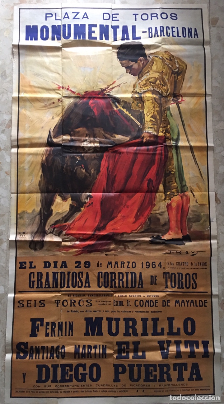 Espectacular Cartel Plaza De Toros Monumental B - Comprar Carteles ...