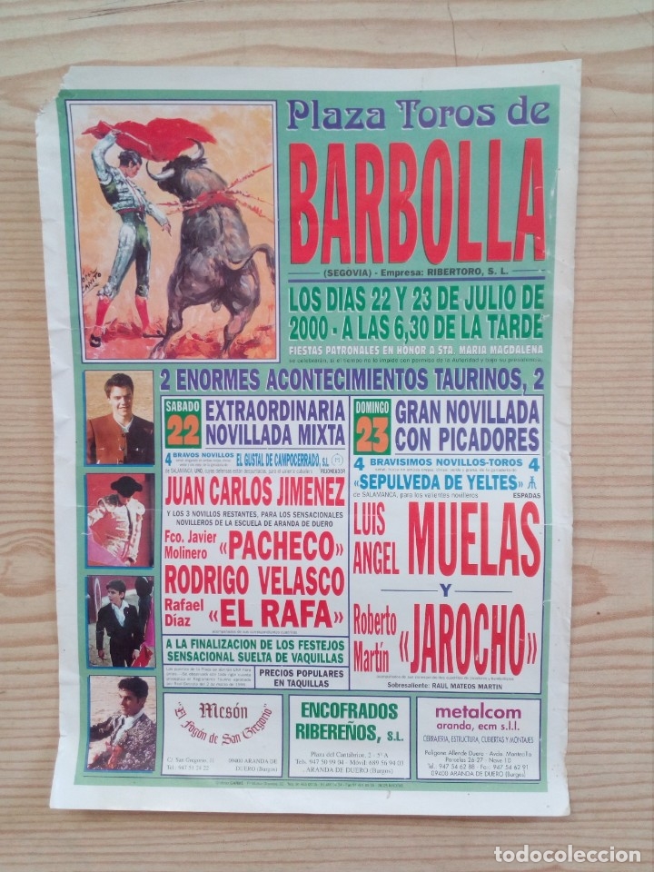 Carteles toros: Cartel De Toros - Lote 02 - Foto 1