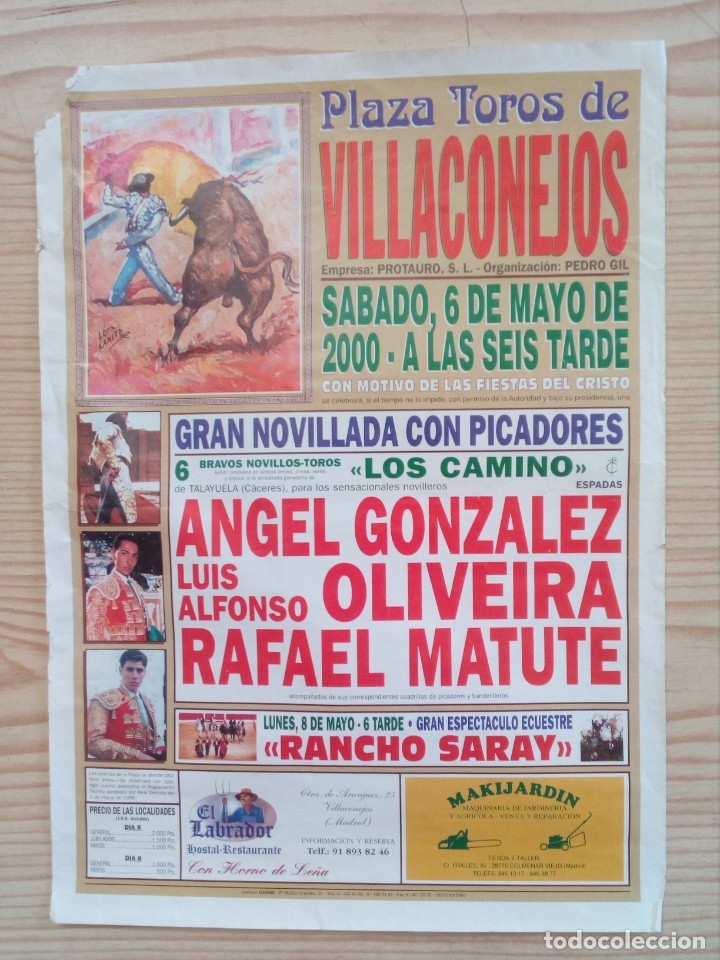 Carteles toros: Cartel De Toros - Lote 03 - Foto 1