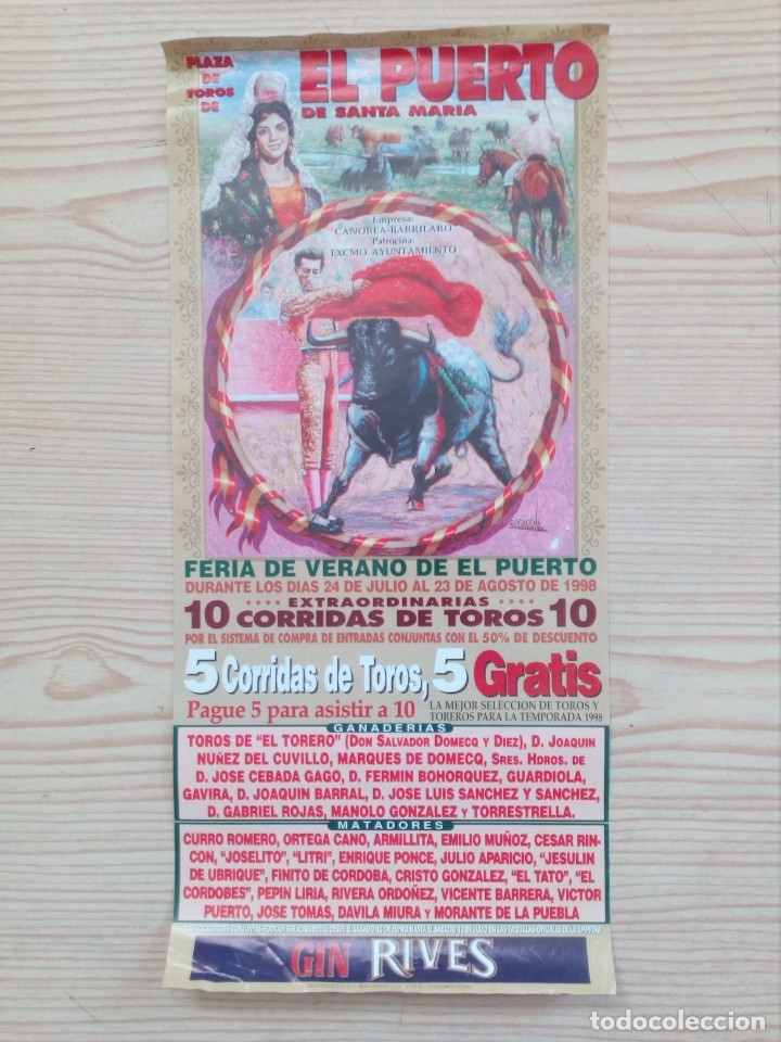 Carteles toros: Cartel De Toros - Lote 04 - Foto 1