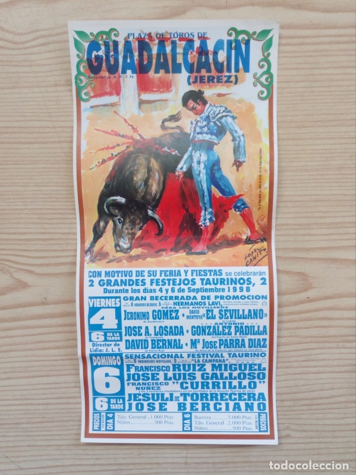 Carteles toros: Cartel De Toros - Lote 16 - Foto 1