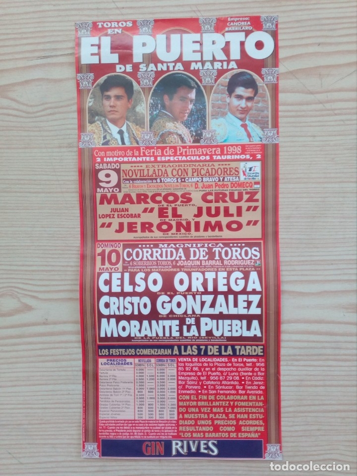 Carteles toros: Cartel De Toros - Lote 56 - Foto 1