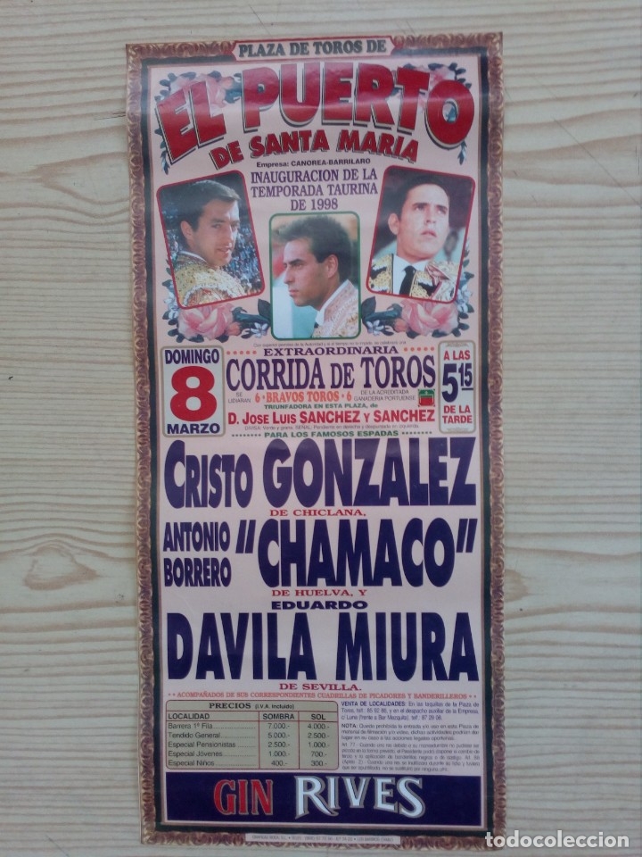 Carteles toros: Cartel De Toros - Lote 95 - Foto 1