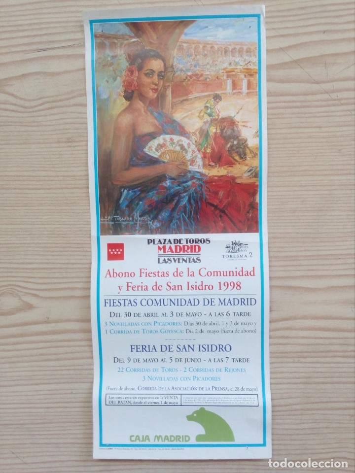 Carteles toros: Cartel De Toros - Lote 100 - Foto 1