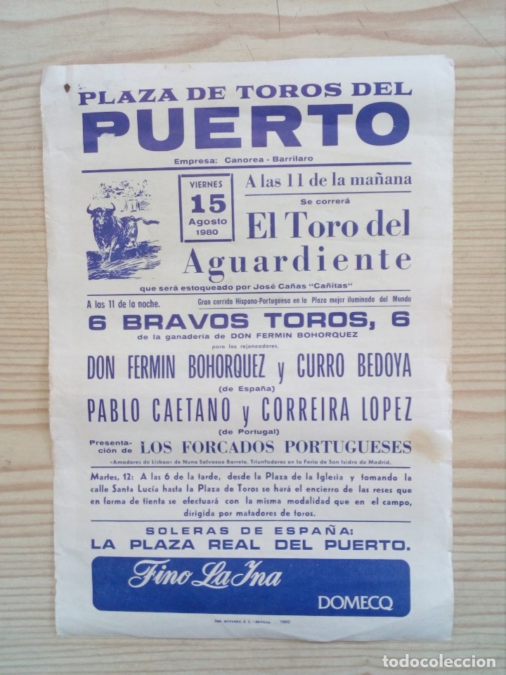Carteles toros: Cartel De Toros - Lote 104 - Foto 1