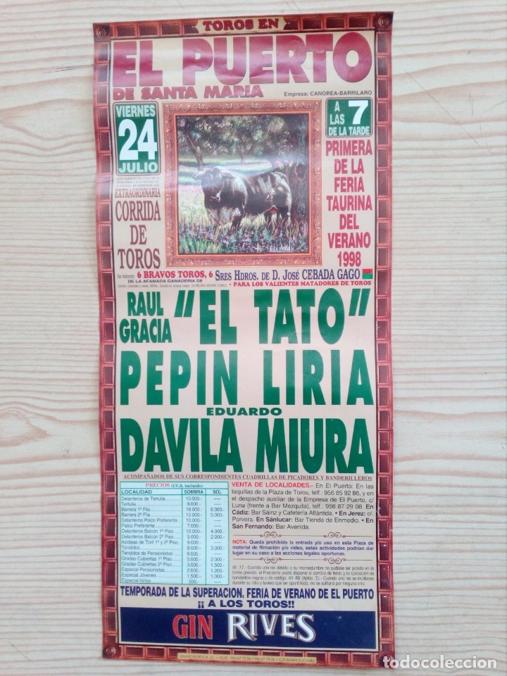 Carteles toros: Cartel De Toros - Lote 106 - Foto 1