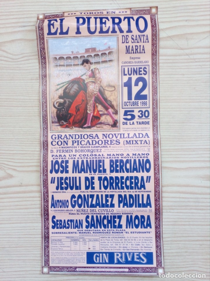Carteles toros: Cartel De Toros - Lote 109 - Foto 1