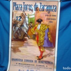 Carteles Toros: CARTEL DE TOROS 12 DE JUNIO 1988 EN ZARAGOZA. Lote 182374867