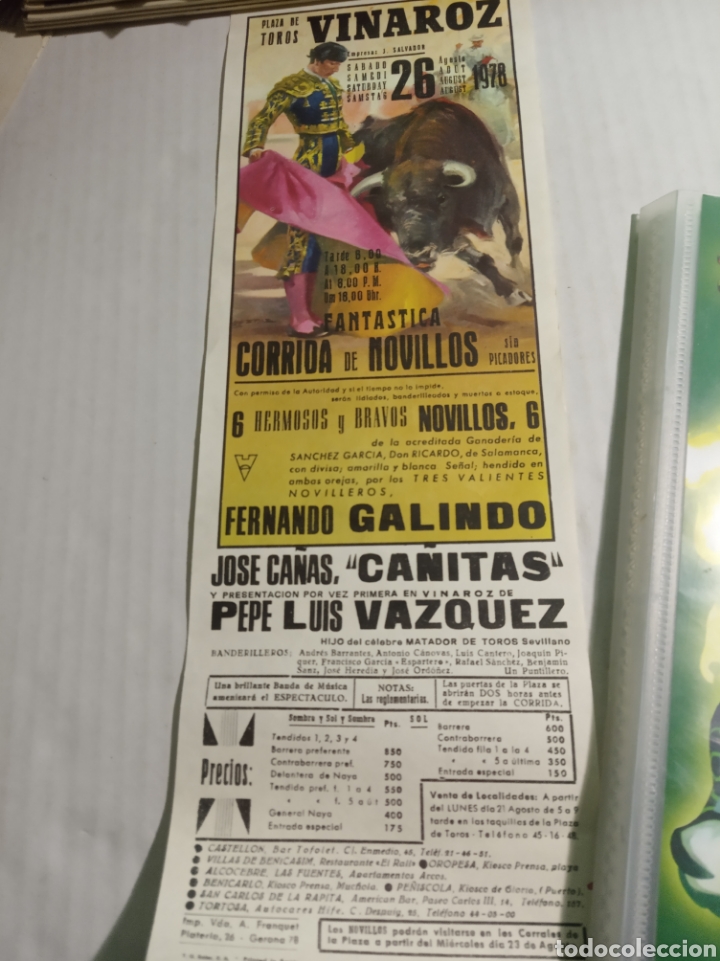 Carteles toros: Plaza de toros Vinaroz - Foto 1