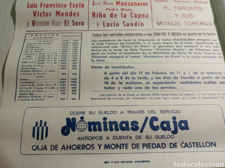 Carteles toros: Plaza de toros Castell&oacute;n - Foto 4