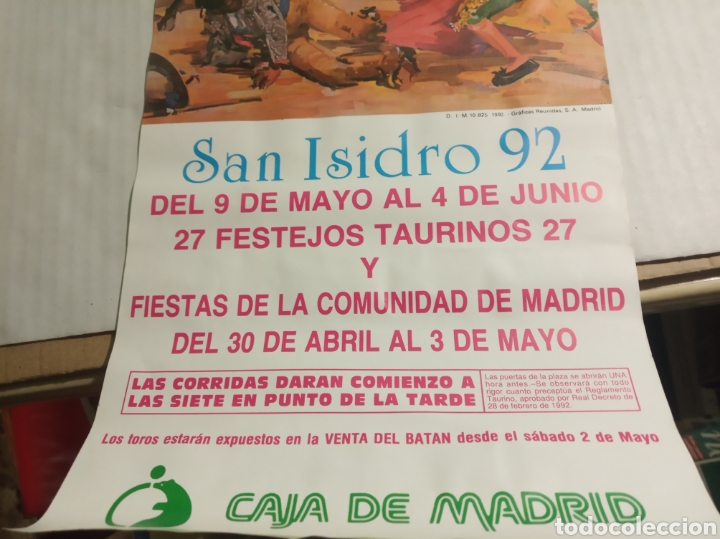 Carteles toros: San Isidro 92 - Foto 4