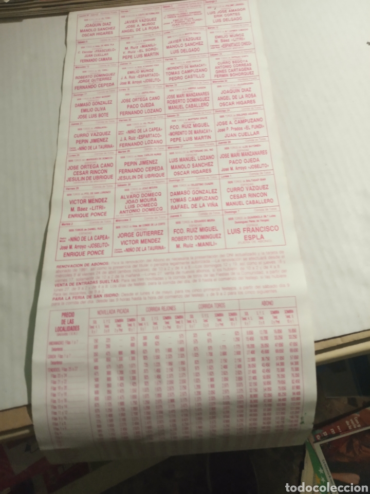 Carteles toros: San Isidro 92 - Foto 5