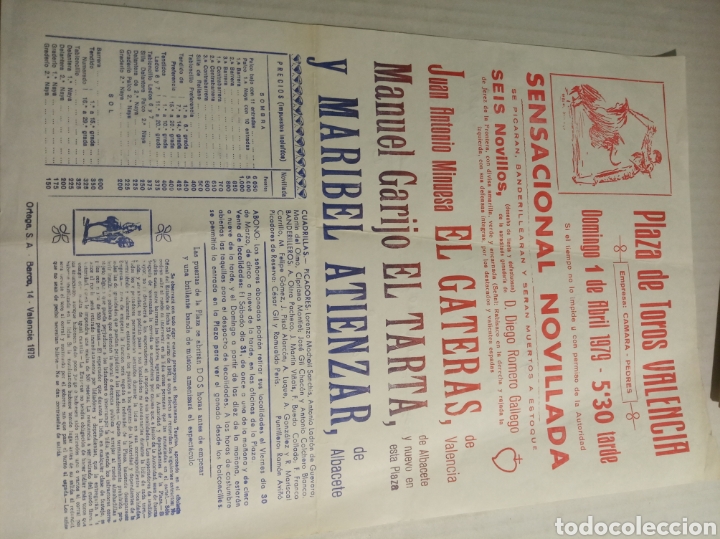 Carteles toros: Plaza de toros Valencia - Foto 1