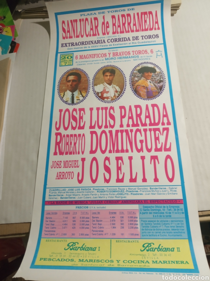 Carteles toros: Sanl&uacute;car de Barrameda - Foto 1