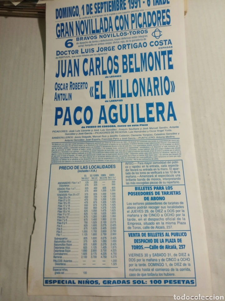 Carteles toros: Plaza de toros Madrid las ventas - Foto 4