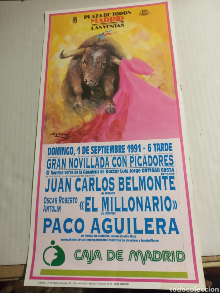Carteles toros: Plaza de toros Madrid las ventas - Foto 1