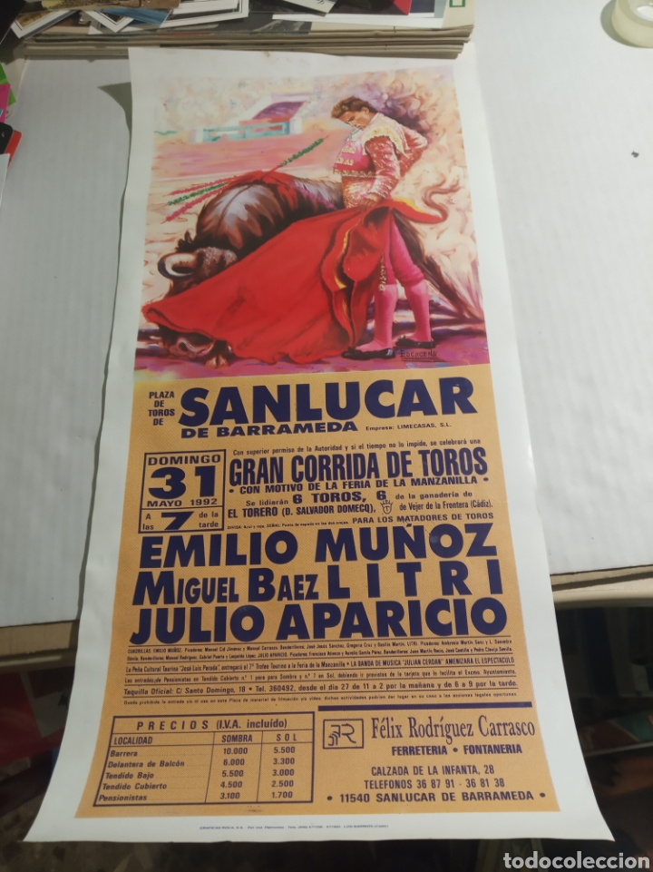 Carteles toros: Sanl&uacute;car de Barrameda plaza de toros - Foto 1